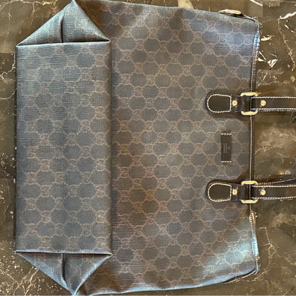 Gucci GG Supreme Coated Canvas/Leather Tote - Picture 4 of 13
